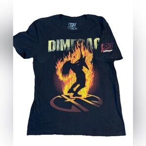 RARE Dimebag Darrell CFH Cowboys From Hell Hardware Flame T-Shirt Sz XL